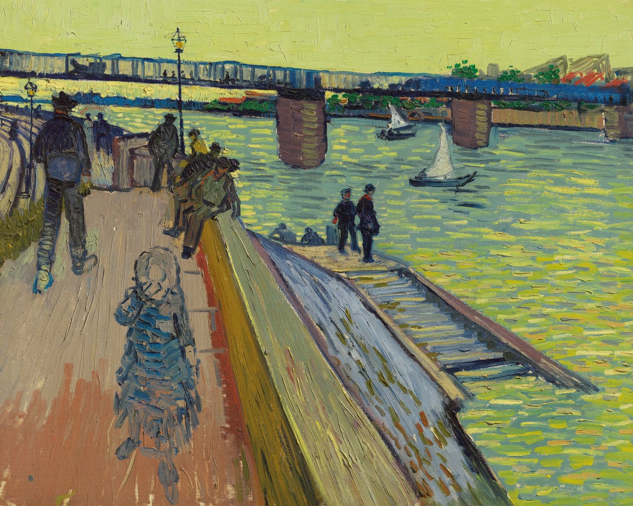 Le pont de Trinquetaille, 1888 door Vincent van Gogh