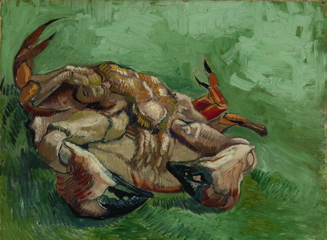 Een krab, liggend op zijn rug, 1889 door Vincent van Gogh