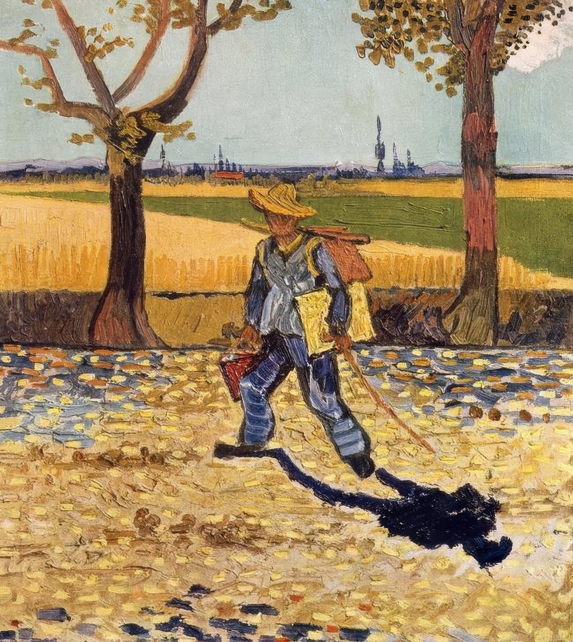 De schilder op weg naar zijn werk door Vincent van Gogh