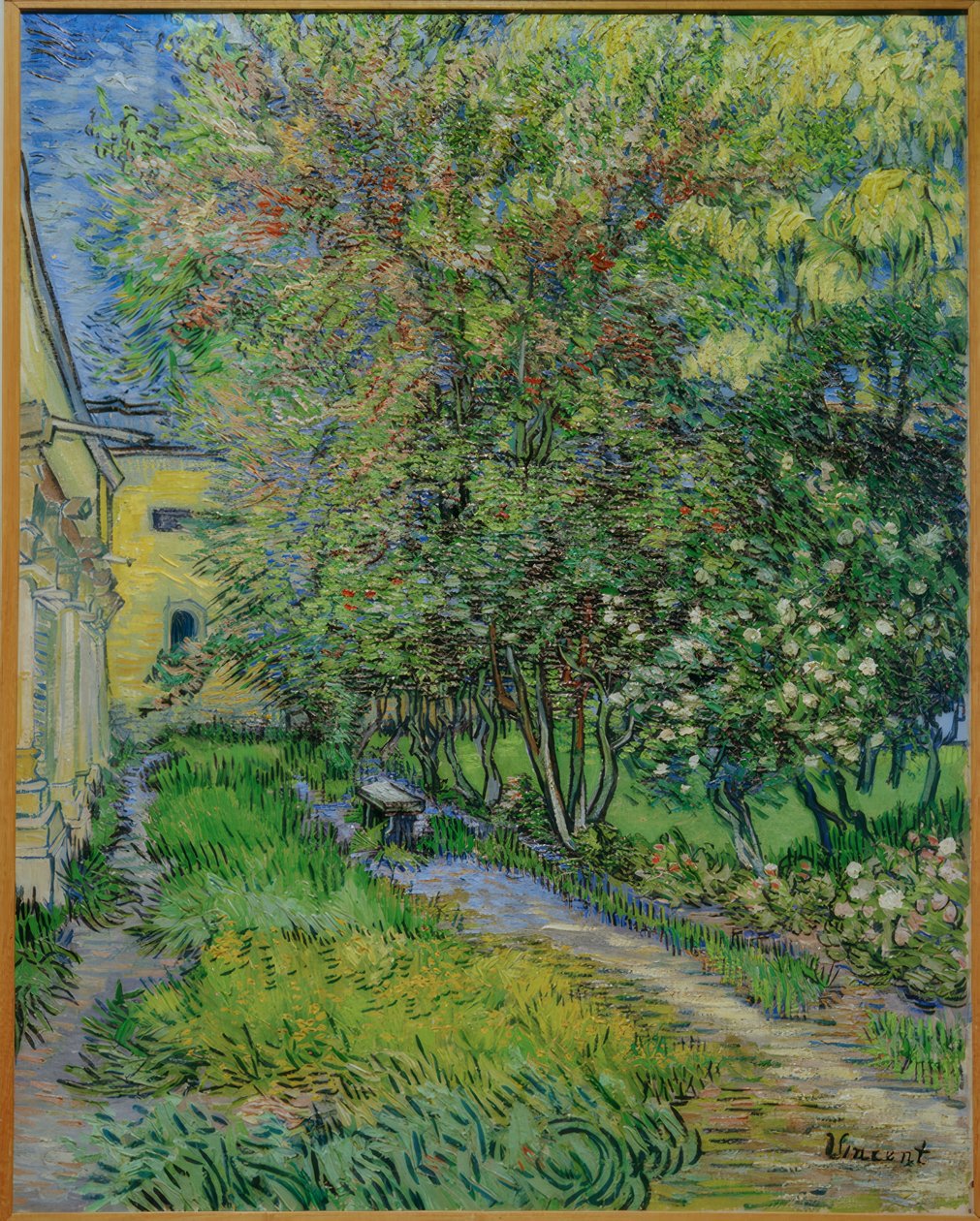 Tuin van het ziekenhuis Saint-Paul door Vincent van Gogh
