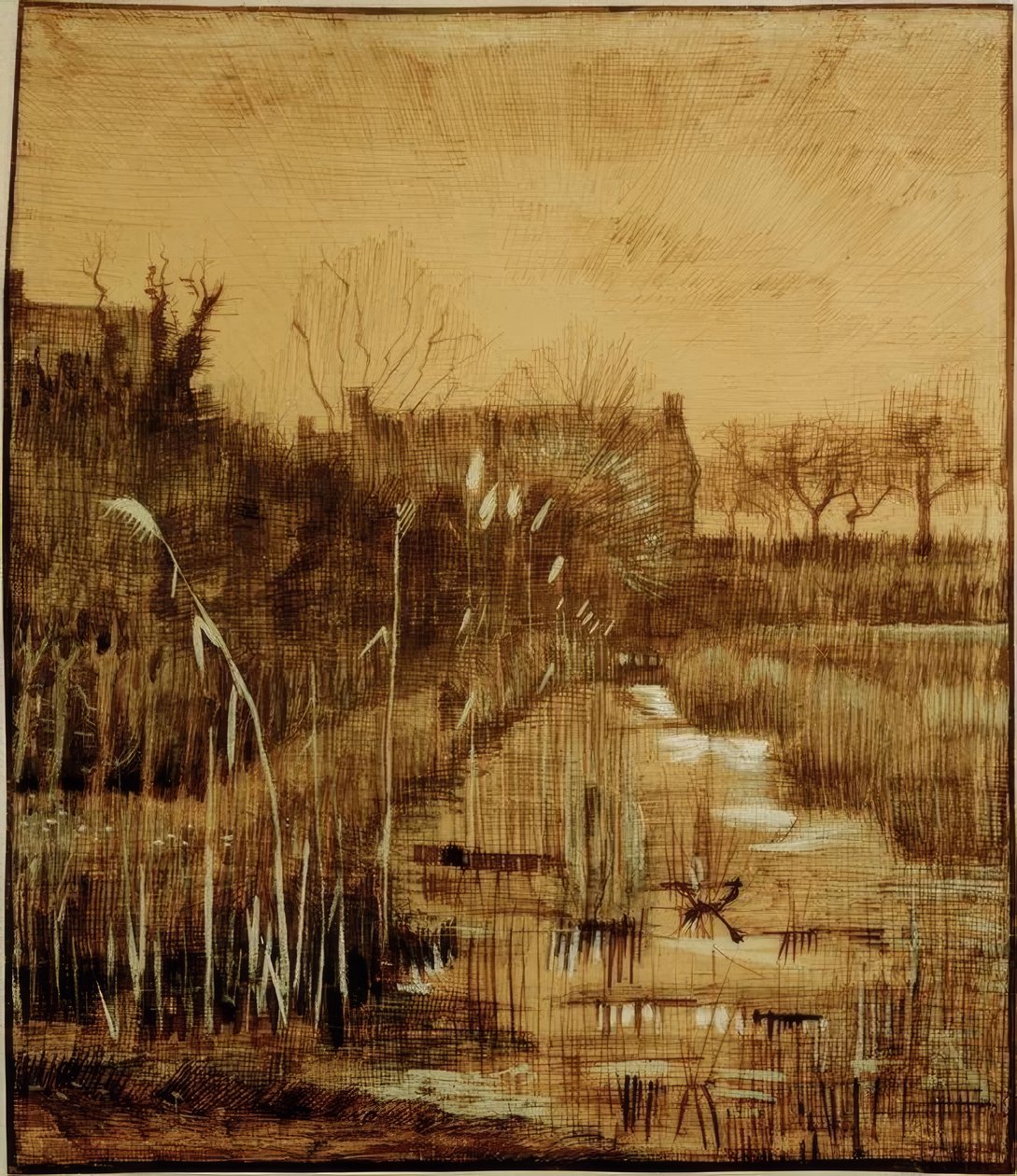 Gracht door Vincent van Gogh