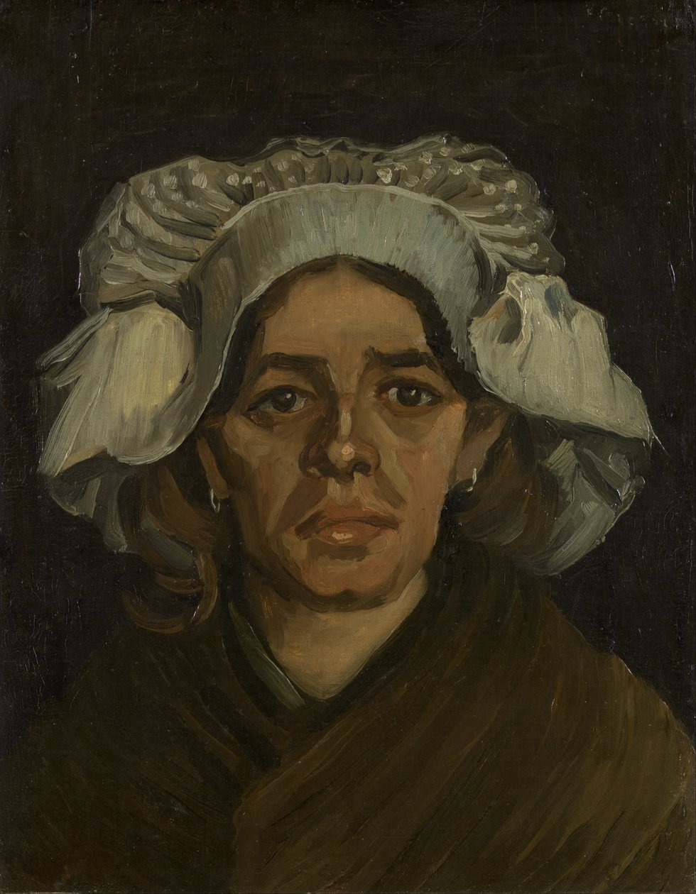 Kop van een vrouw door Vincent van Gogh