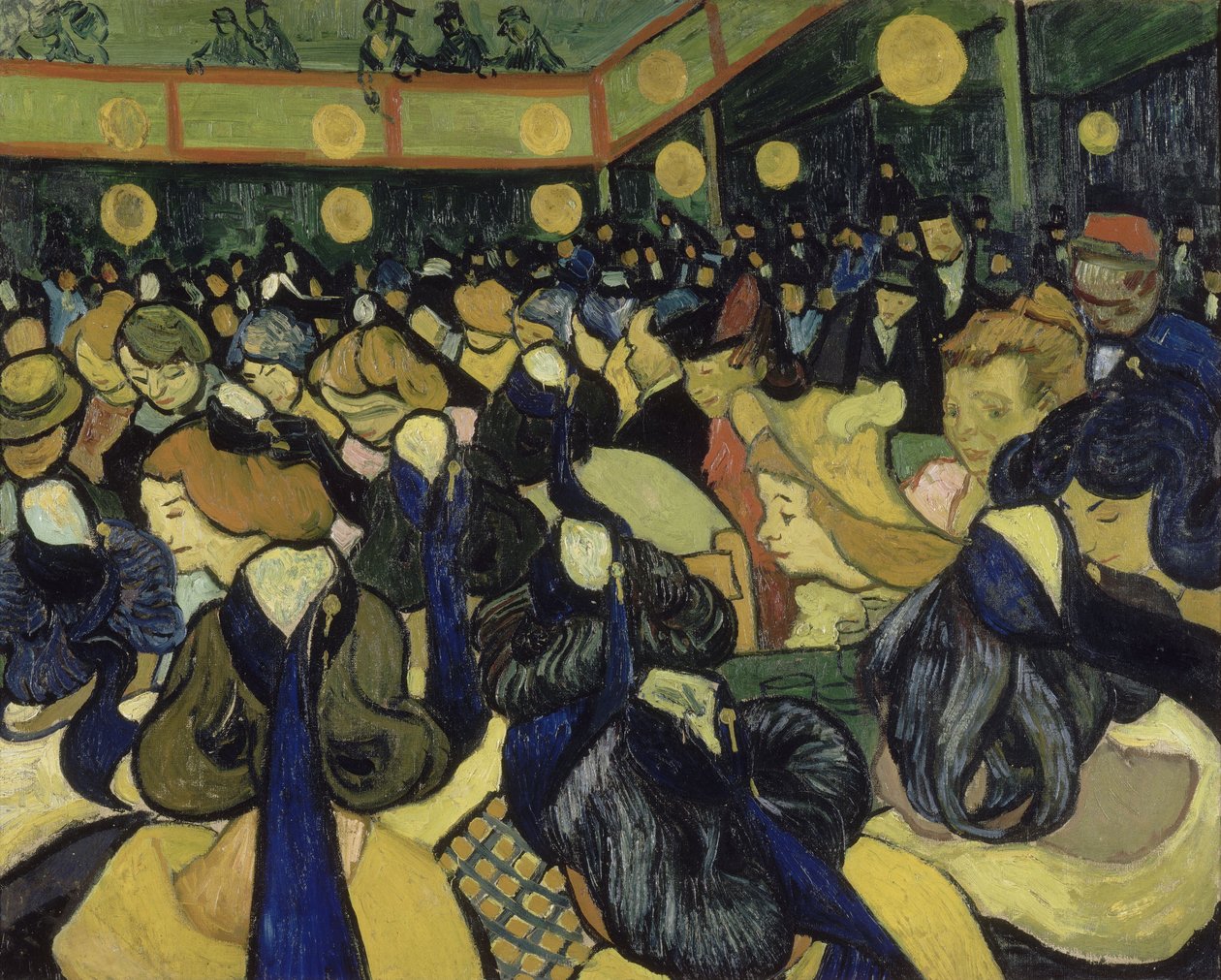 De danszaal in Arles door Vincent van Gogh