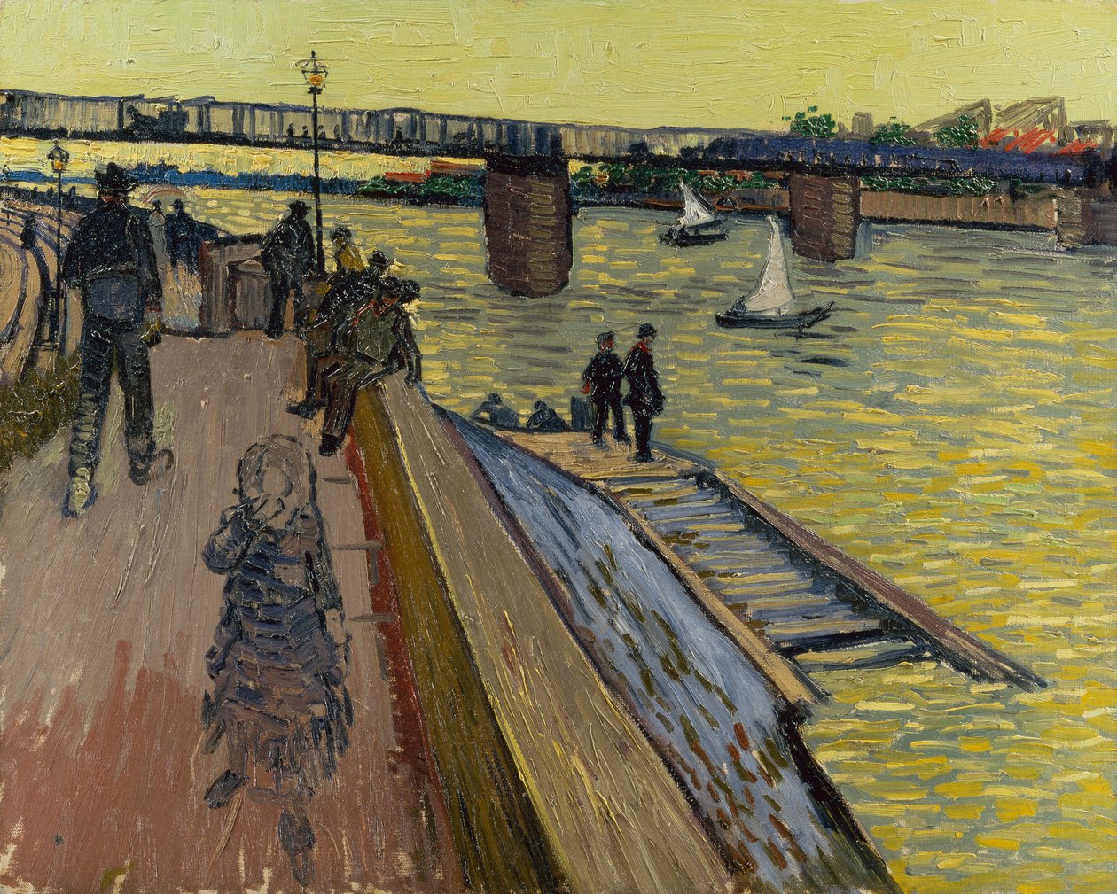 De Brug van Trinquetaille in Arles door Vincent van Gogh
