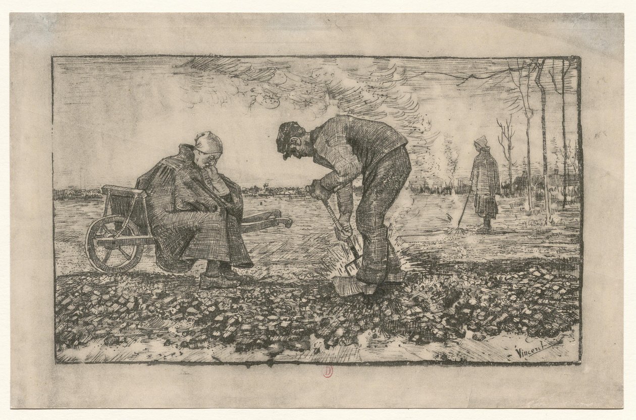 [Het werk op het land] door Vincent van Gogh