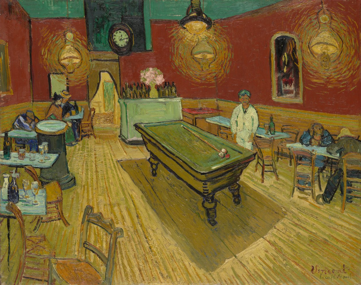 Le café de nuit door Vincent van Gogh