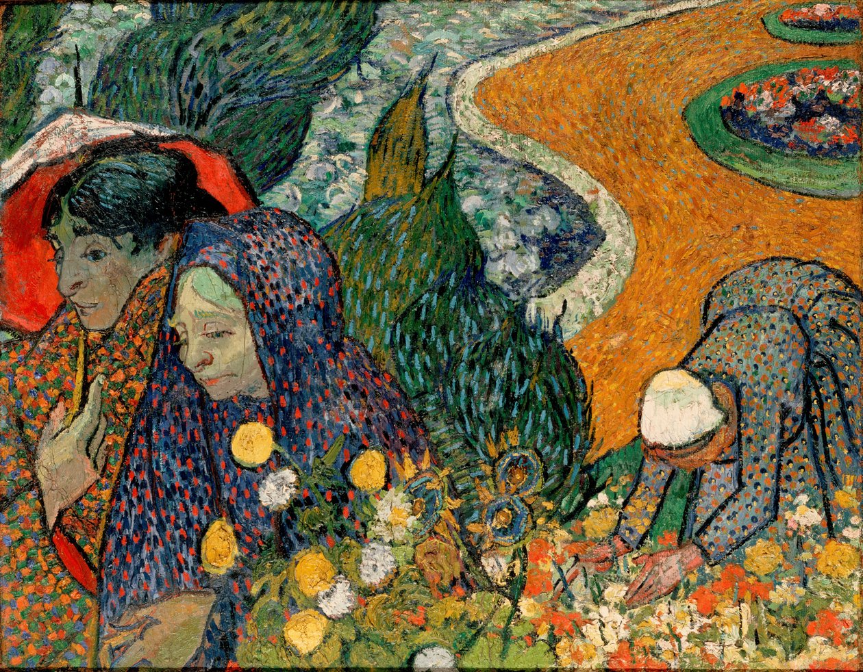 Herinnering aan de tuin in Etten (Dames van Arles) door Vincent van Gogh