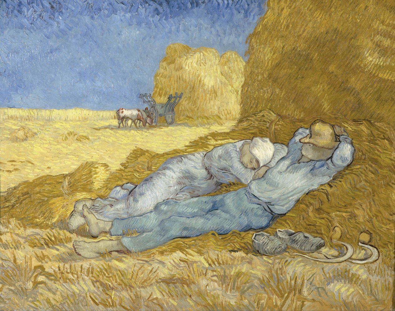 Middag – Rustpauze (naar Millet) door Vincent van Gogh