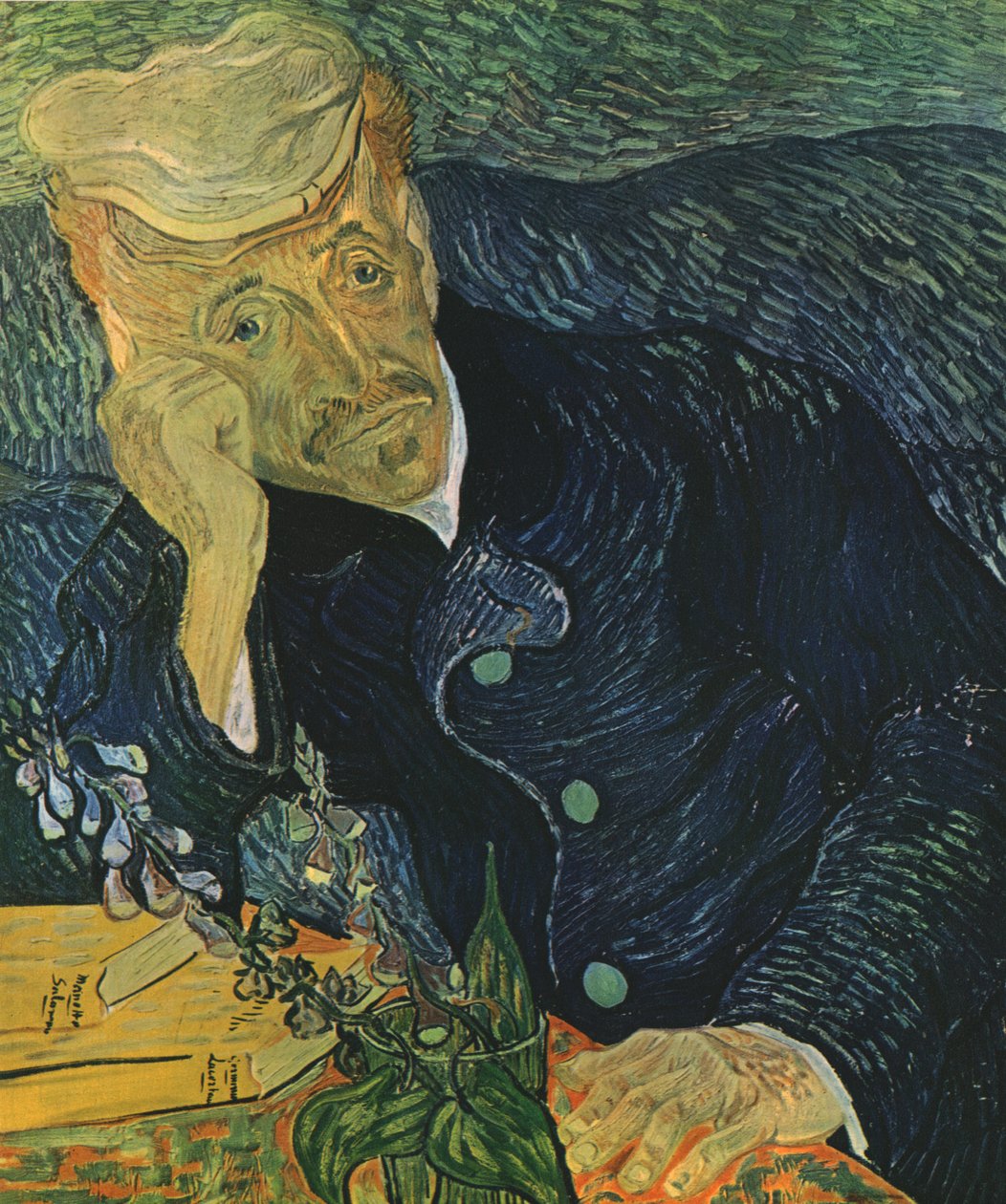 Portret van Dr. Paul Gachet, juni 1890, 1947 door Vincent van Gogh