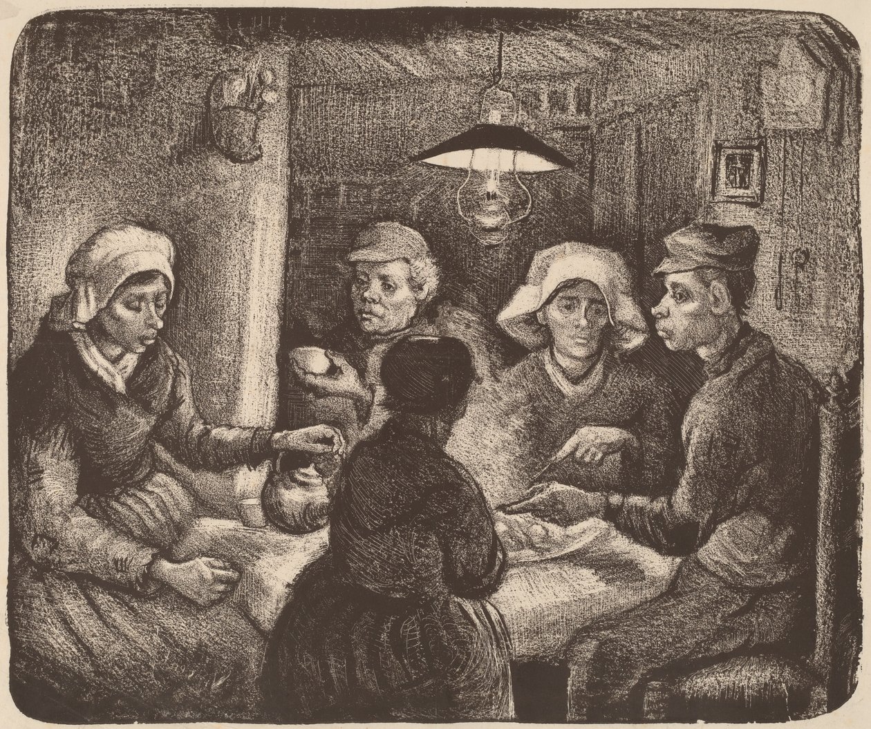 De Aardappeleters, 1885 door Vincent van Gogh