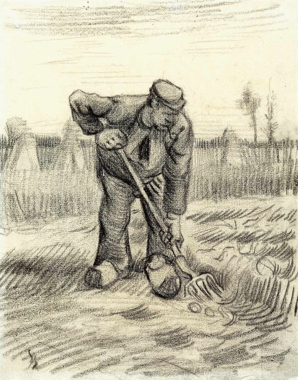 Aardappelverzamelaar door Vincent van Gogh