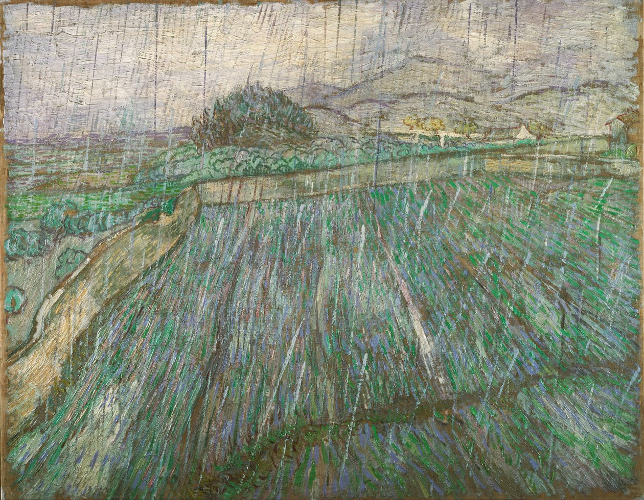 Regen door Vincent van Gogh