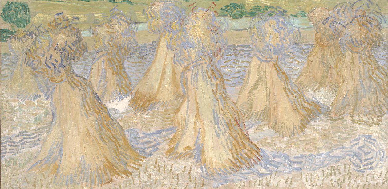 Schoven Tarwe, Juli 1890 door Vincent van Gogh
