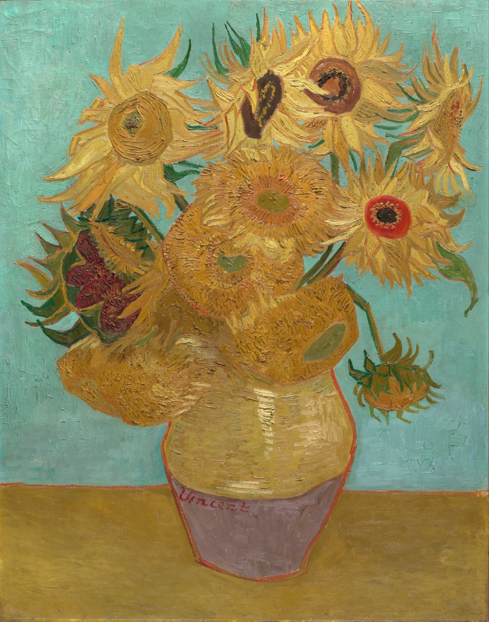 Zonnebloemen / Vaas met twaalf zonnebloemen door Vincent van Gogh