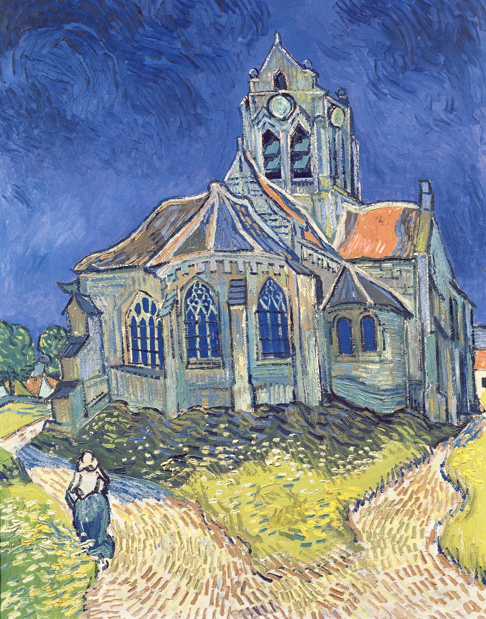 De kerk van Auvers-sur-Oise door Vincent van Gogh
