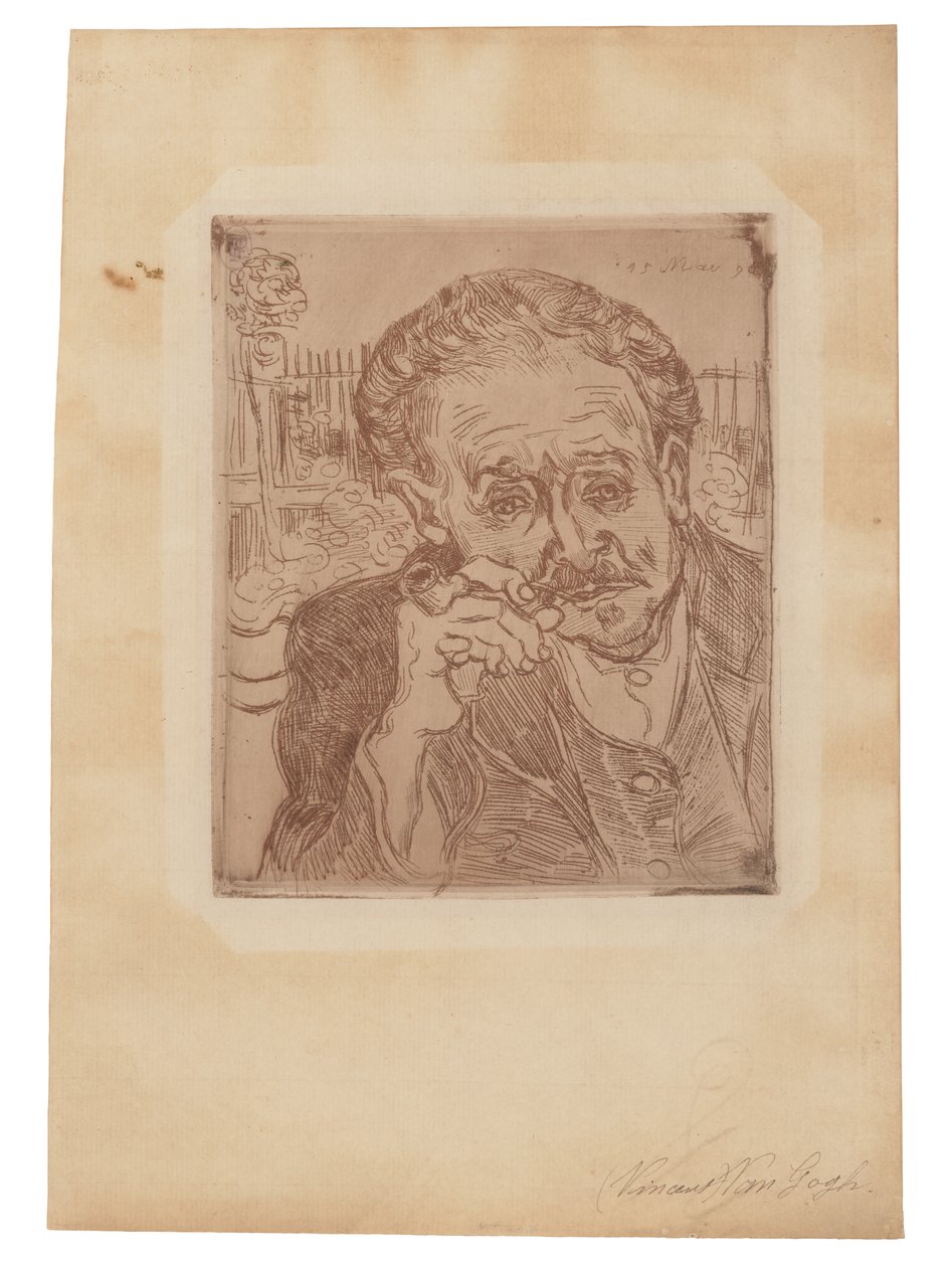 De man met de pijp: Portret van dokter Gachet door Vincent van Gogh