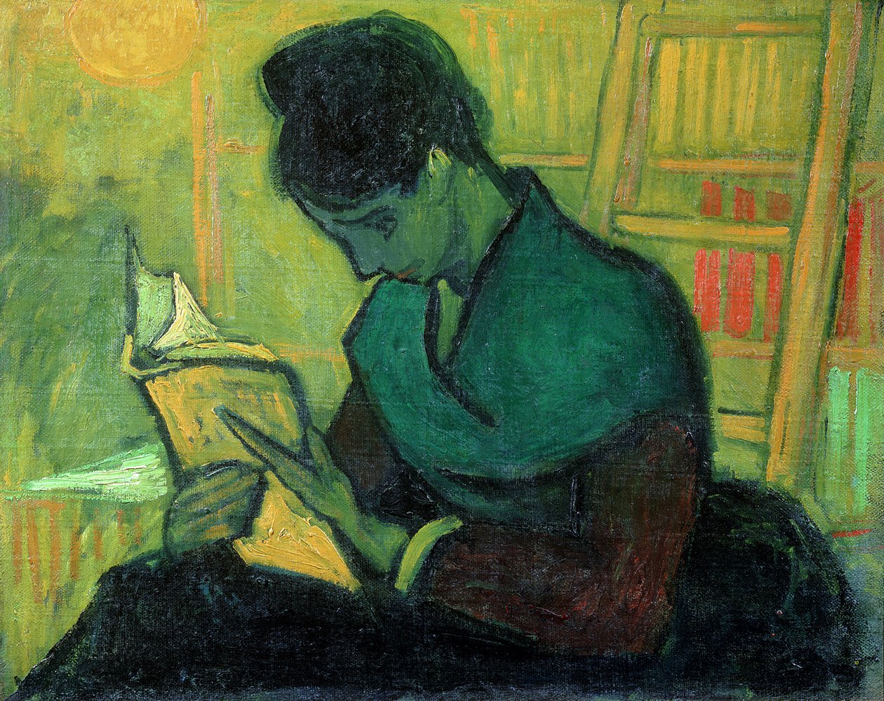 De Romanslezer, 1888 door Vincent van Gogh