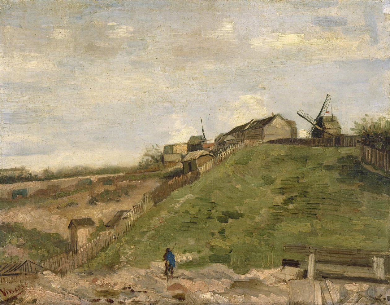 De heuvel van Montmartre met steengroeve door Vincent van Gogh
