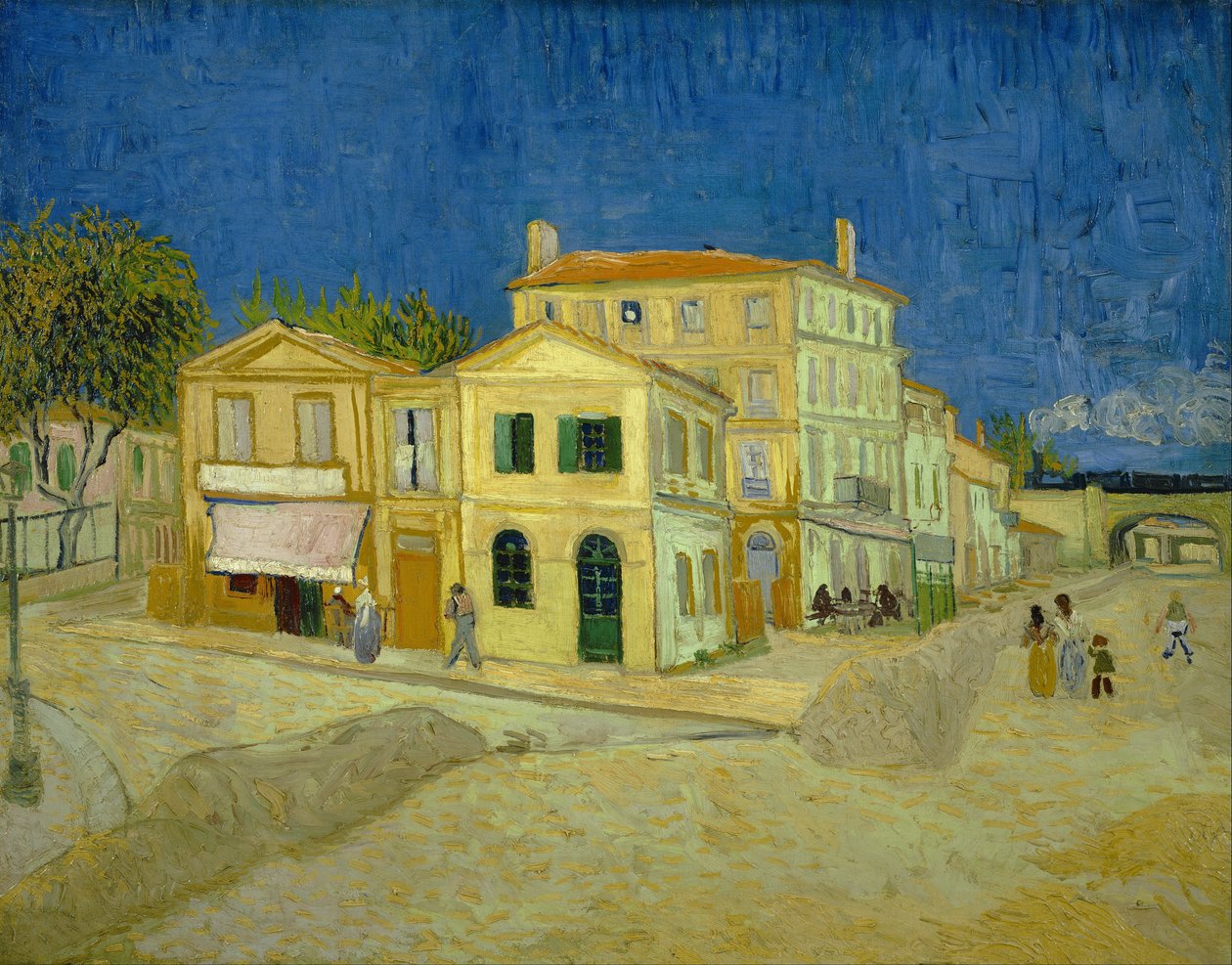 Het gele huis (‘De straat’) door Vincent van Gogh