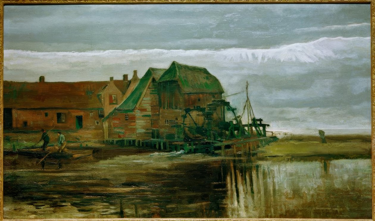 Watermolen bij Gennep door Vincent van Gogh