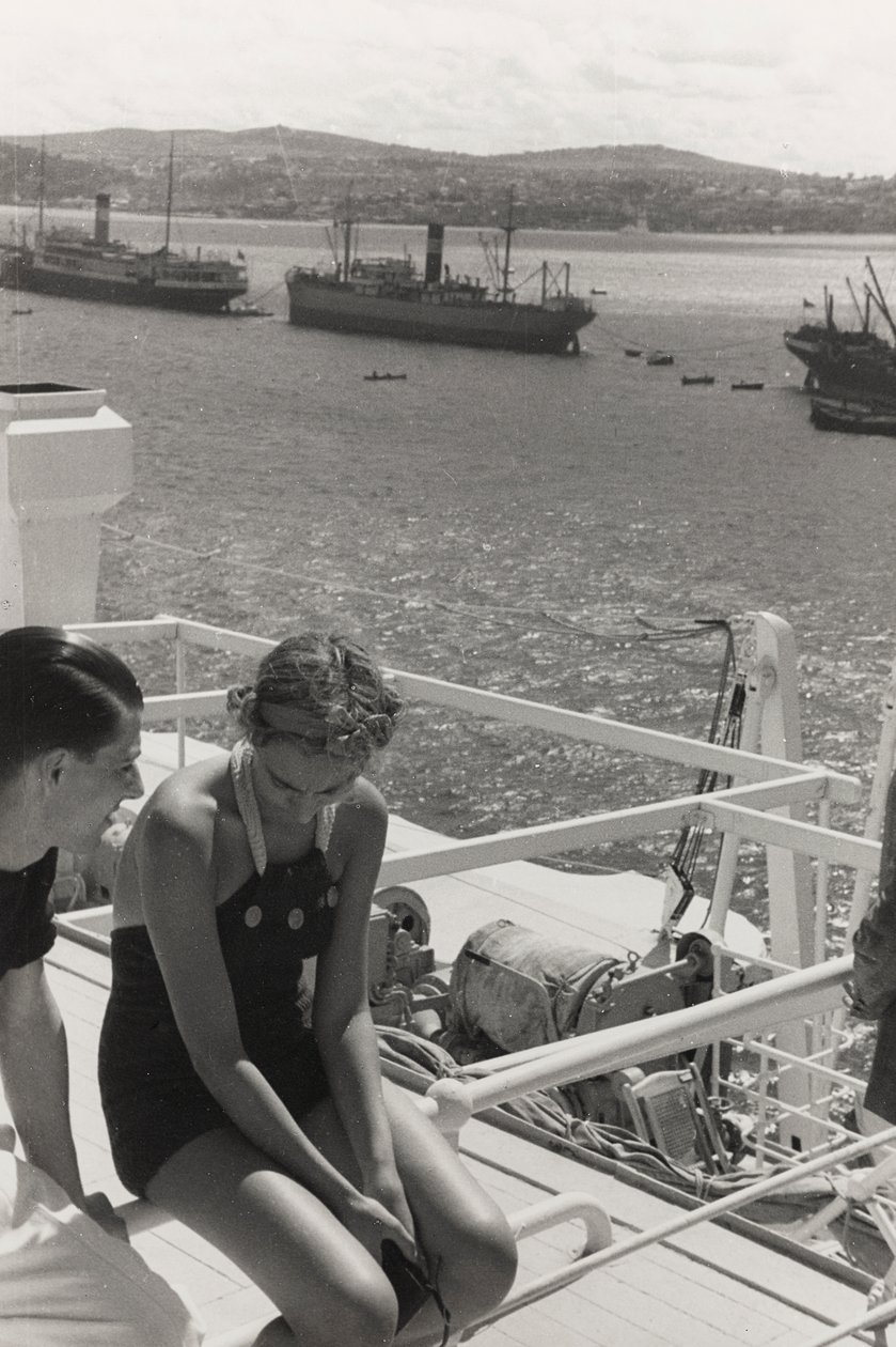 Een koppel aan boord van het cruiseschip 