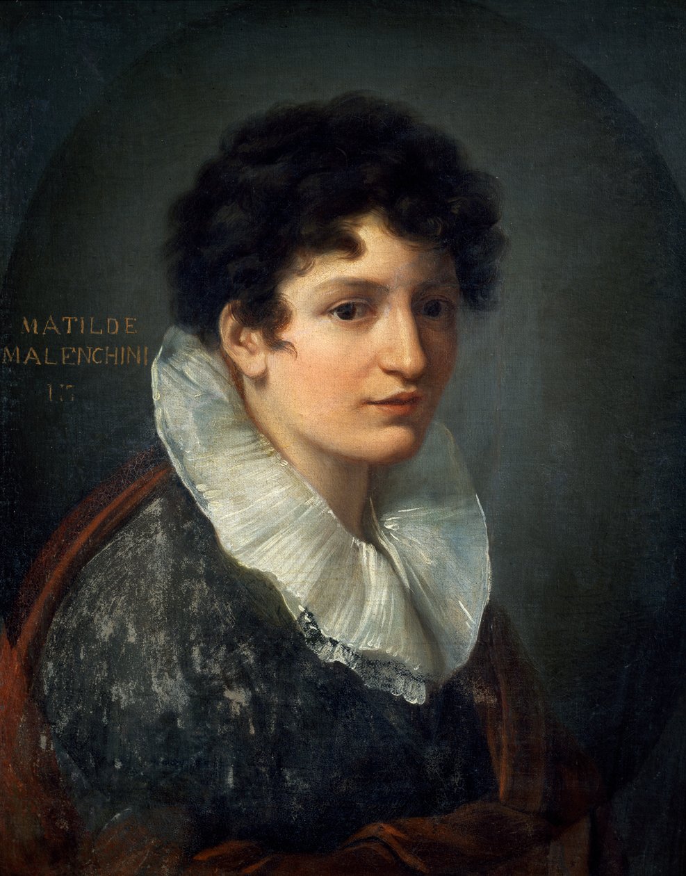Portret van Matilde Mazenchini, door Vincenzo Camuccini (1771-1844) door Vincenzo Camuccini
