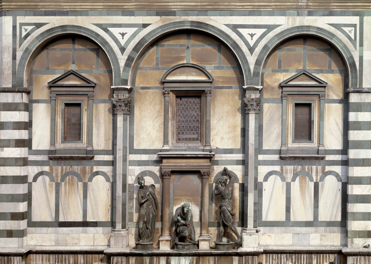 Sint Jan de Doper, zijn beul en Salome (detail) - beeldhouwwerk 1571 door Vincenzo Danti