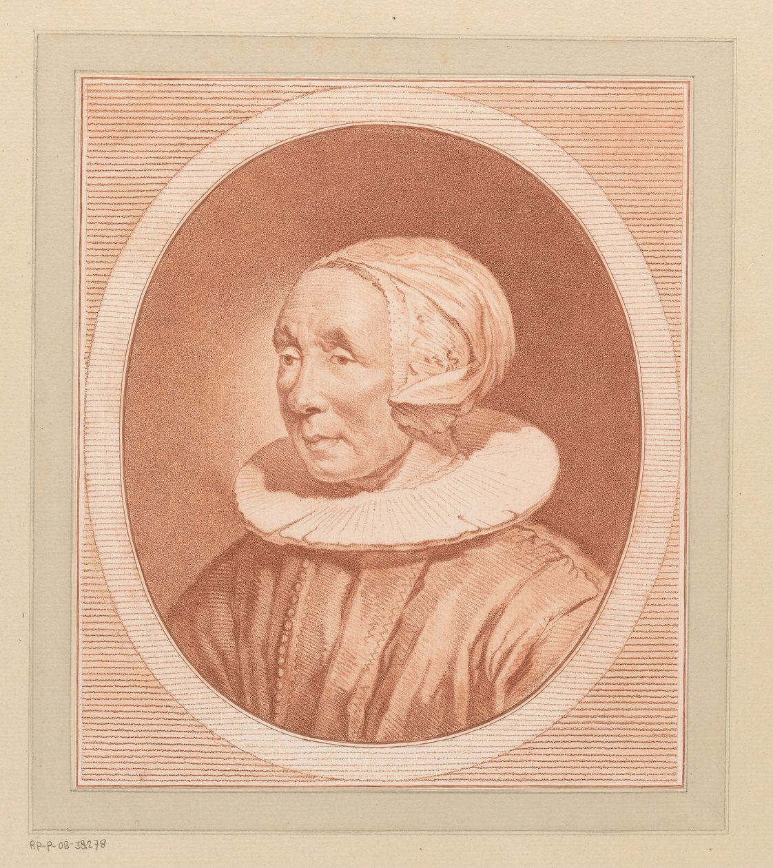 Portret van een onbekende vrouw door Vincenzo Vangelisti