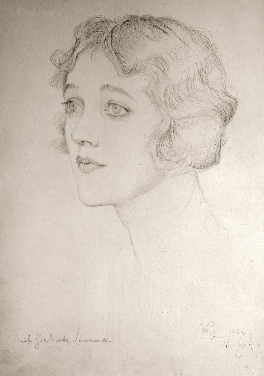 Miss Gertrude Lawrence, 1924 door Violet Manners