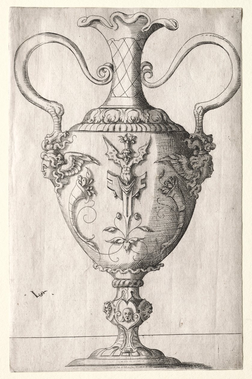 Ontwerp voor een vaas door Virgilius Solis