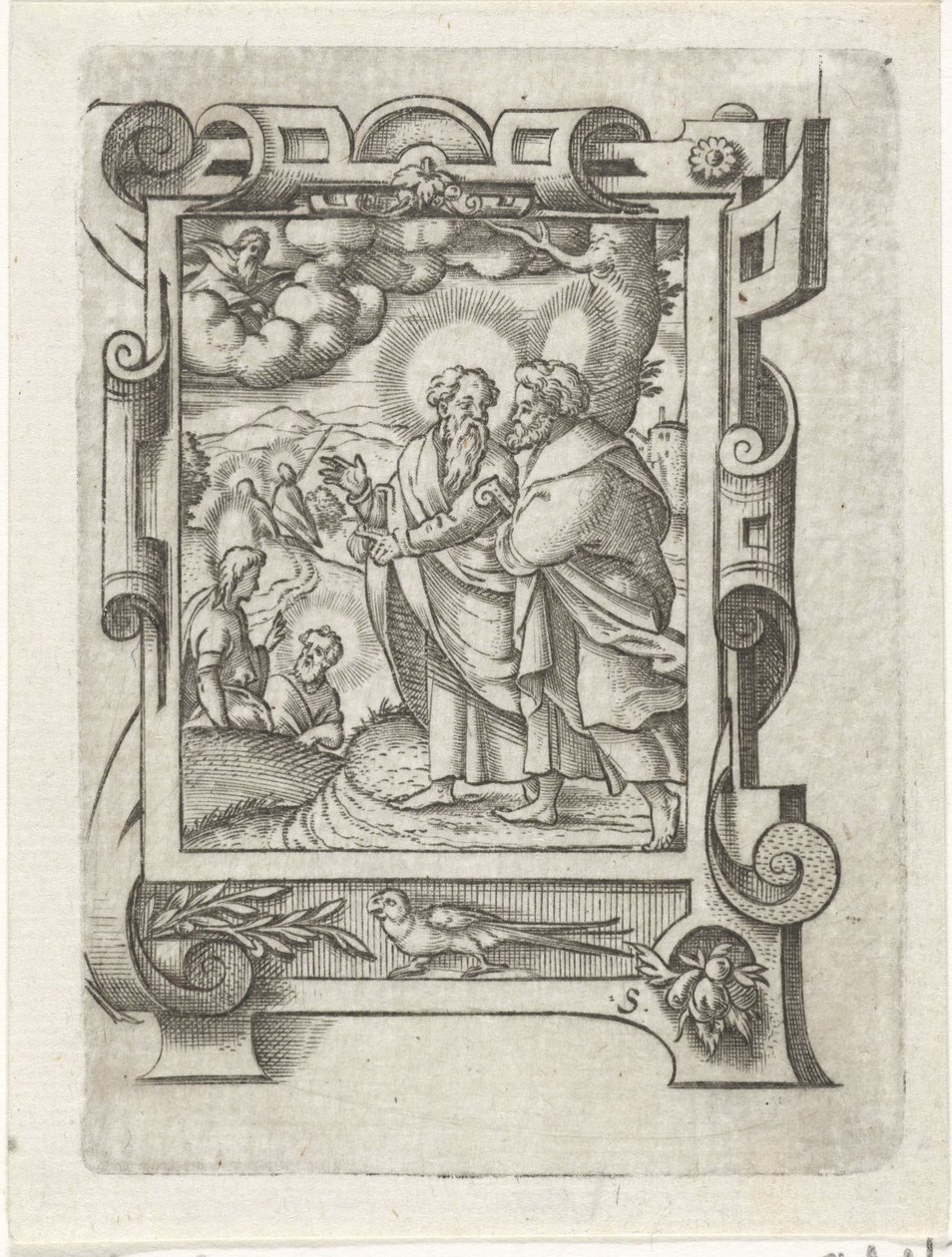 Uittocht der discipelen door Virgilius Solis