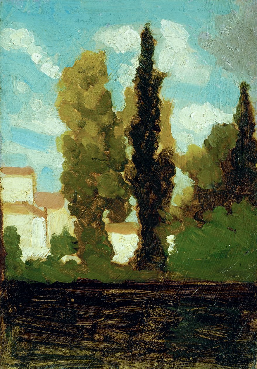 Studie van een dorp, c.1860 door Vito d