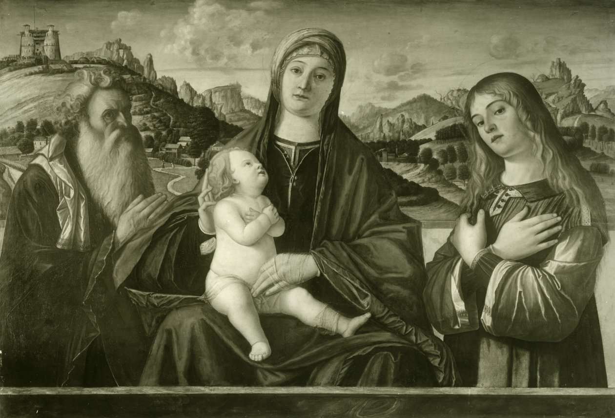 Carpaccio - Maria met het kind en twee heiligen, Ident. nr. 14 door Vittore Carpaccio