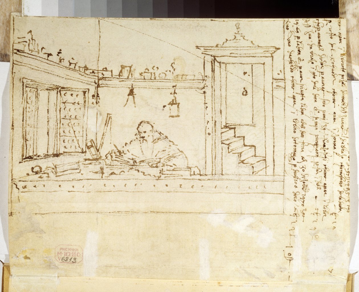 Een filosoof met een pen in zijn hand door Vittore Carpaccio