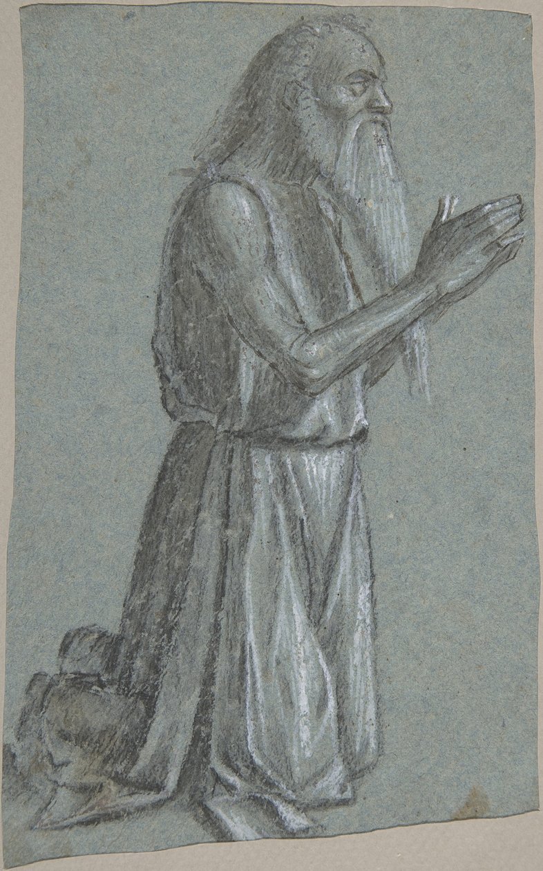 Sint Hiëronymus recto, Soldaat met een speer verso door Vittore Carpaccio