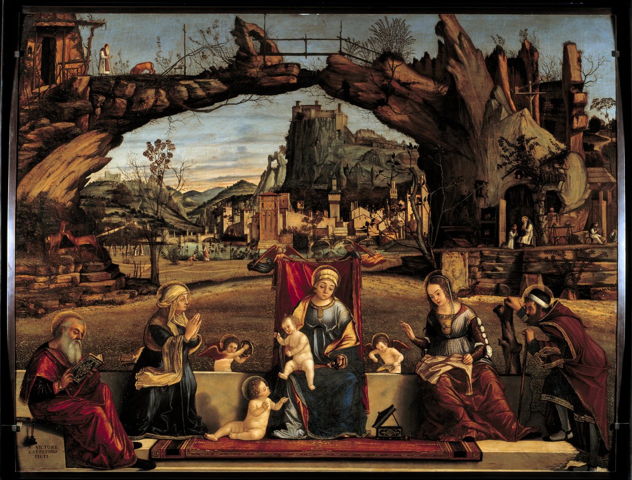Het Heilige Gesprek door Vittore Carpaccio