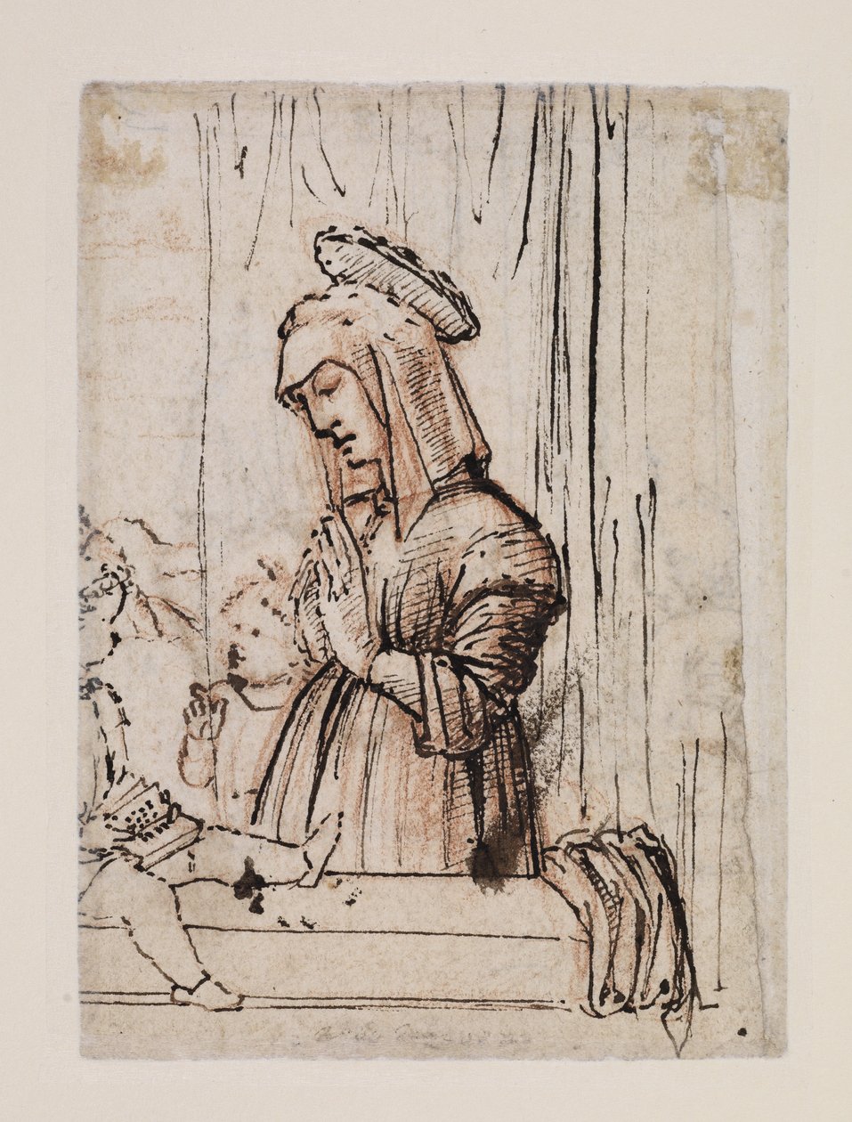 De Maagd die het Christuskind aanbidt met Sint Jan, eind jaren 1480 - begin jaren 1490 door Vittore Carpaccio
