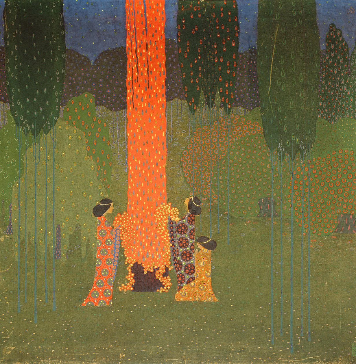 Mystieke ontmoeting door Vittorio Zecchin