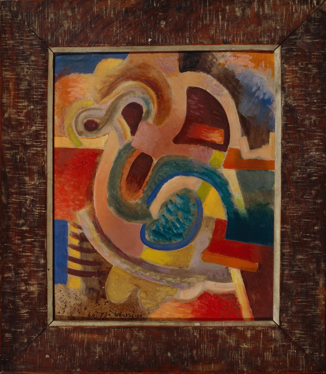 Abstracte compositie nr. 8, 1913 door Daniel Vladimir Baranoff Rossine