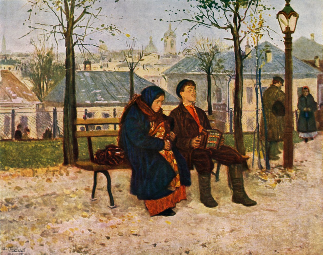 Op de Boulevard, 1886-1887 door Vladimir Egorovic Makovsky