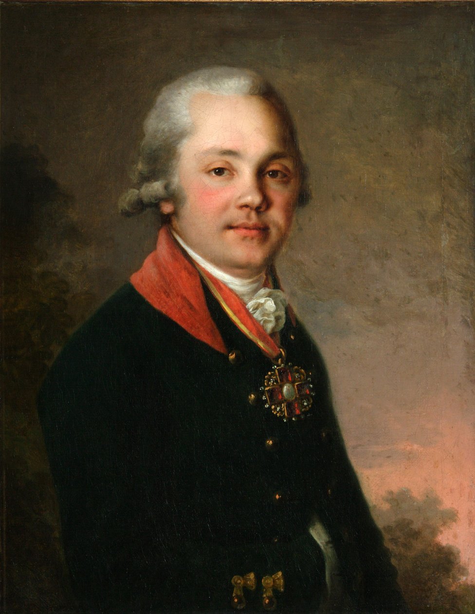 Portret van Alexander Dmitriyevich Arsenyev door Vladimir Lukich Borovikovsky
