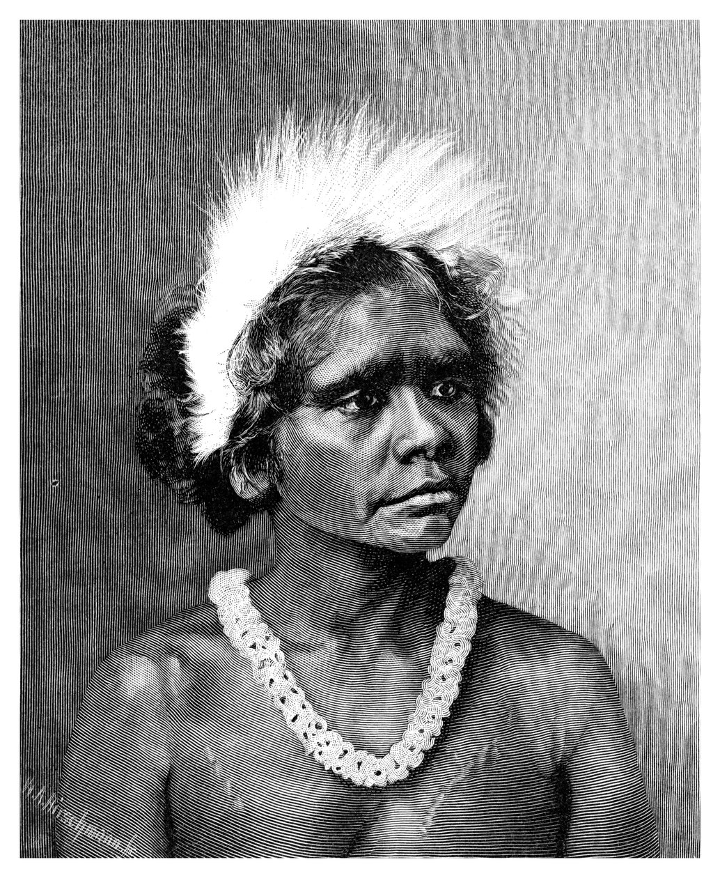 Een Aboriginal Vrouw, 1886 door WA Hirschmann