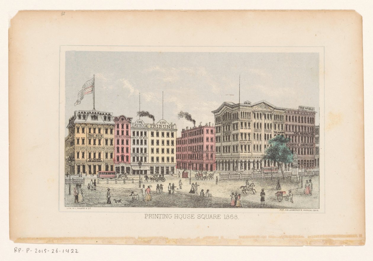 Park Row, Manhattan door W.C. Rogers and Co.