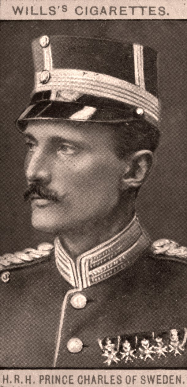 H.K.H. Prins Karel van Zweden, 1908 door WD and HO Wills