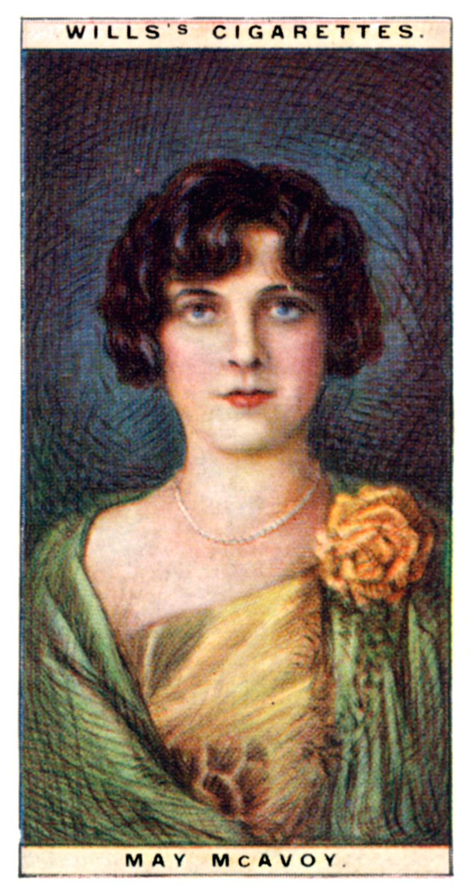 May McAvoy, Amerikaanse actrice door WD and HO Wills