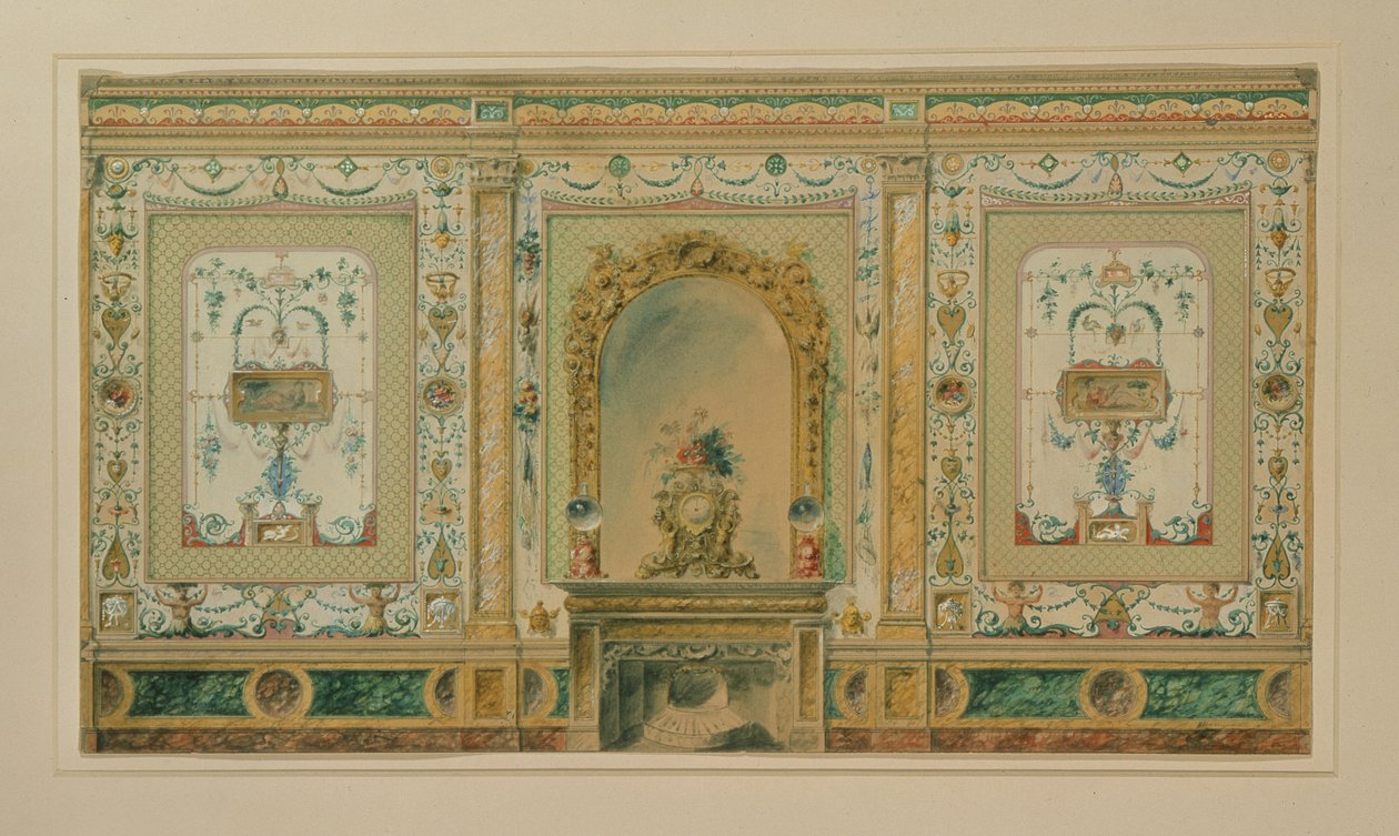 Ontwerp voor interieur van Osborne House door W.H. Homann