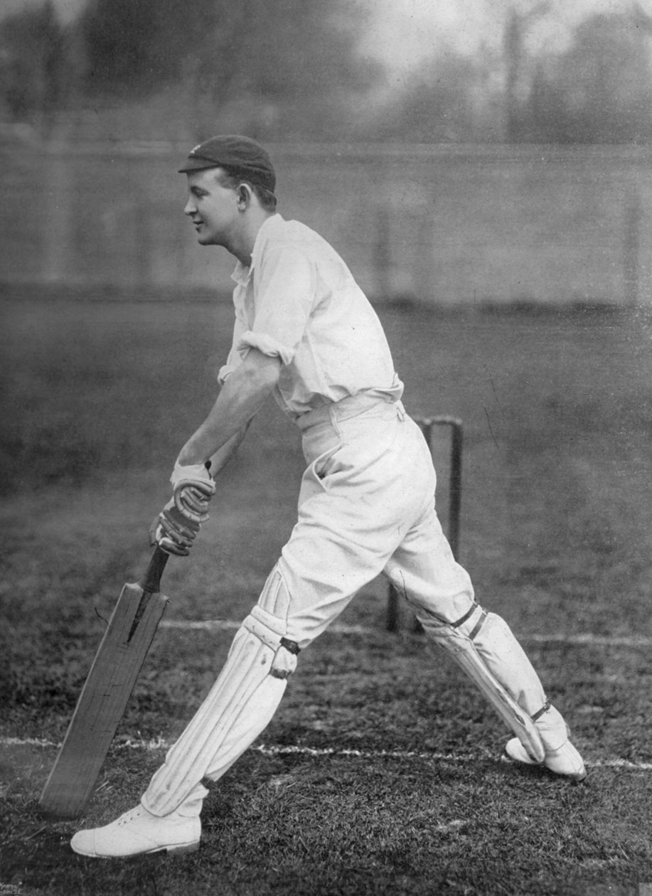 Mr. P.F. Warner, Middlesex en Engelse cricketspeler, ca. 1899 door William Albert Rouch