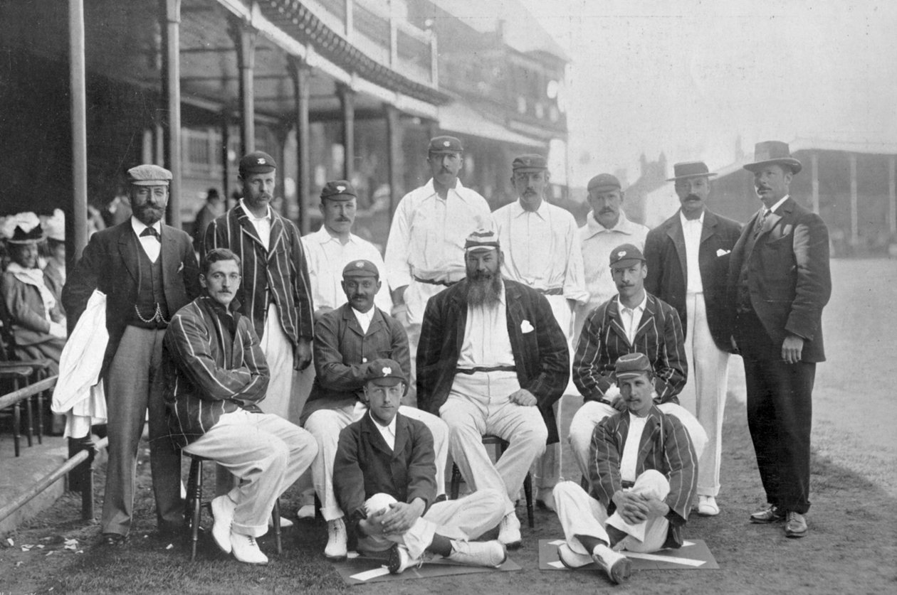Het Engelse Test cricket XI in Nottingham, Nottinghamshire, 1899 door William Albert Rouch