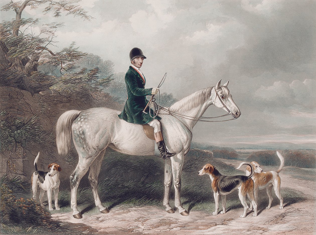 Mr. William Long op Bertha, gegraveerd door E. Hacker, 1849 door W. Barraud