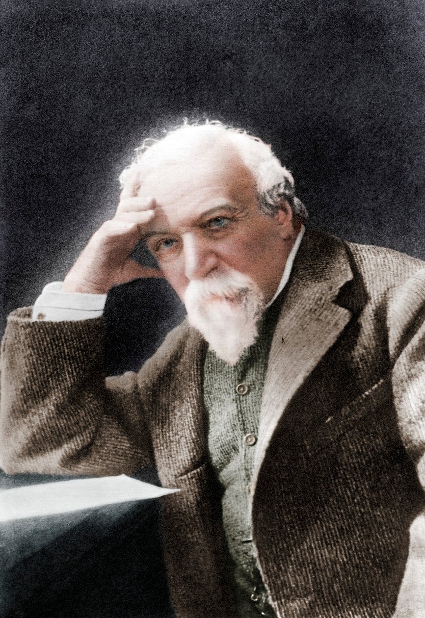 Robert Browning, Engelse dichter en toneelschrijver, eind 19e eeuw door W H Grove